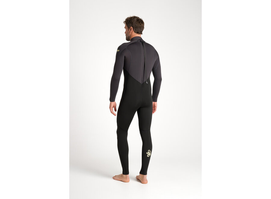 C-skins NuWave Legend  Wetsuit 4/3 mm Wetsuit Black/Meteor X/Yellow