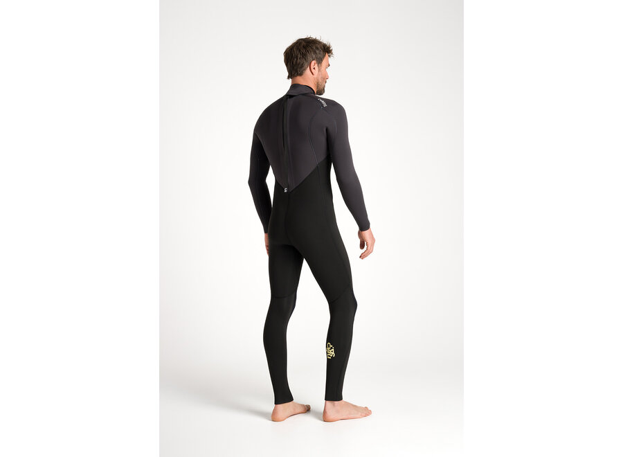 C-skins NuWave Legend  Wetsuit 4/3 mm Wetsuit Black/Meteor X/Yellow