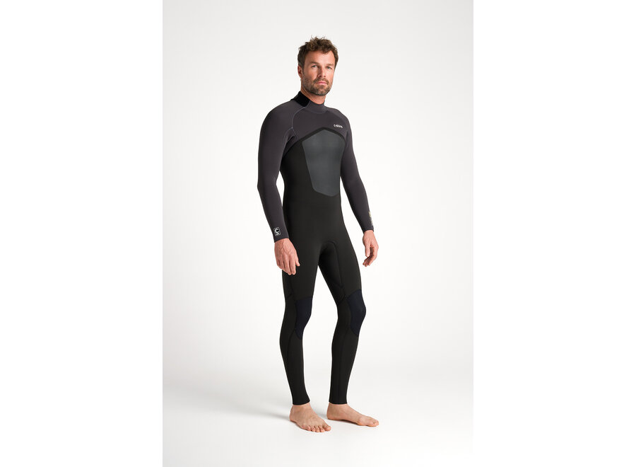 C-skins NuWave Legend  Wetsuit 4/3 mm Wetsuit Black/Meteor X/Yellow
