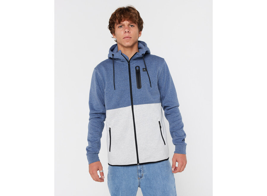 Rip Curl Anti Series Departed Zip Thru Navy/Grey