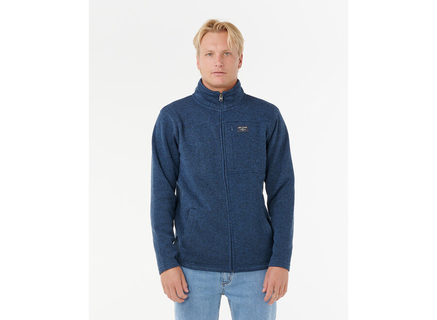 Crescent Zip Thru Light Navy