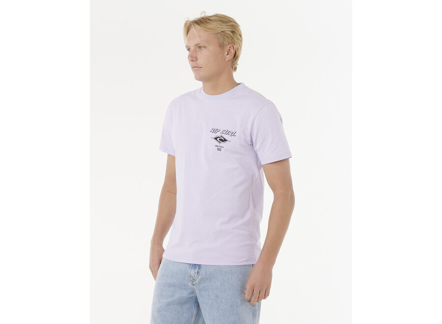 Rip Curl Fade Out Icon T-shirt Iced Lavender