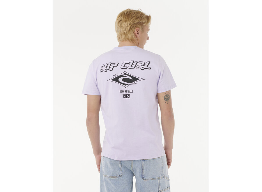 Rip Curl Fade Out Icon T-shirt Iced Lavender
