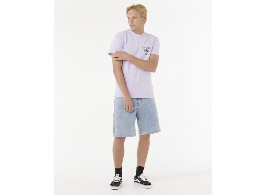 Rip Curl Fade Out Icon T-shirt Iced Lavender