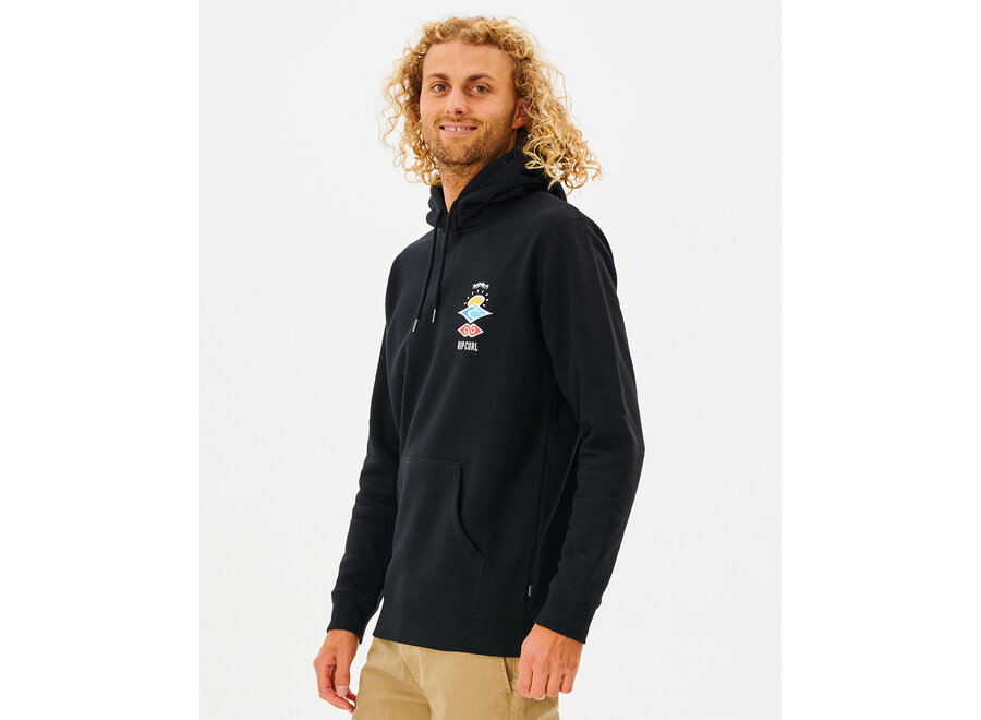 Rip Curl Search Icon Hood Black