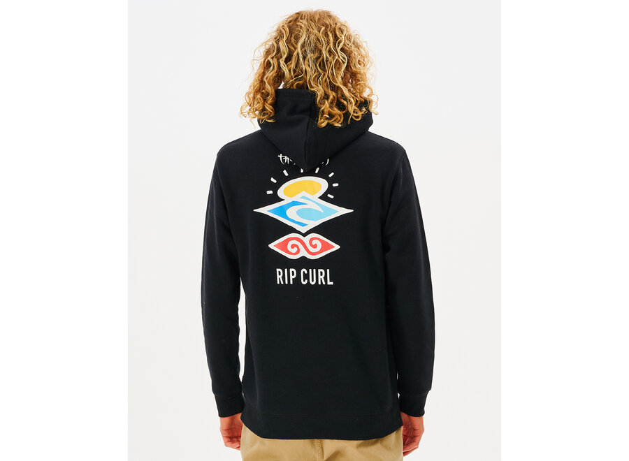 Rip Curl Search Icon Hood Black