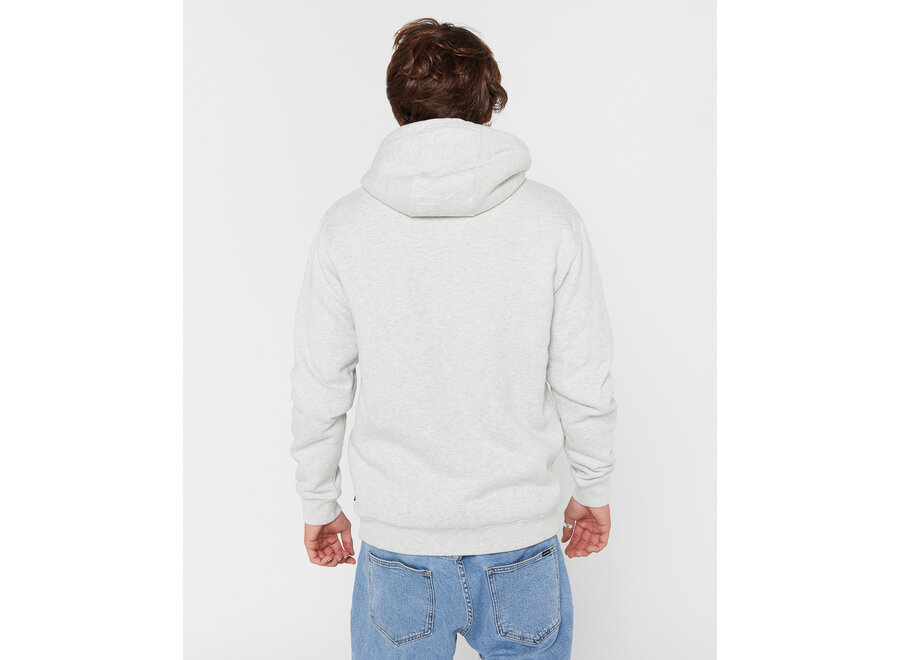Rip Curl Icons Lined Zip Thru Hood Light Grey Marl