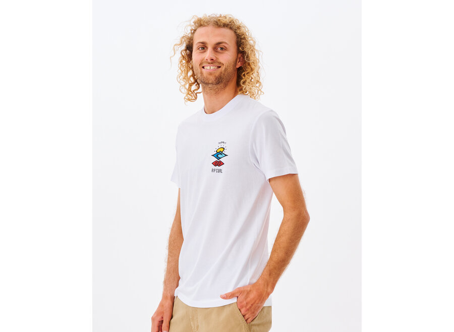 Rip Curl Search Icon T-shirt White