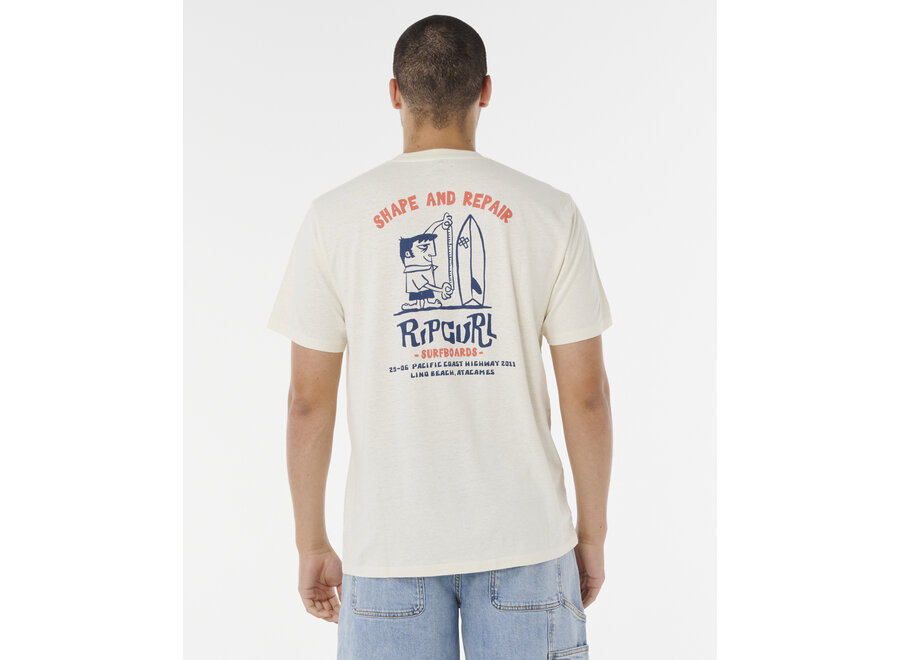 Rip Curl Shaper Address T-shirt Bone