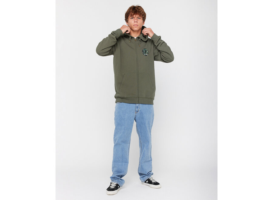 Rip Curl Wettie Passage Icon Zip Thru Cactus Green
