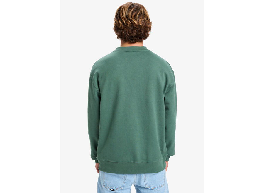 Quiksilver DNA Crew Fleece Top Trekking Green
