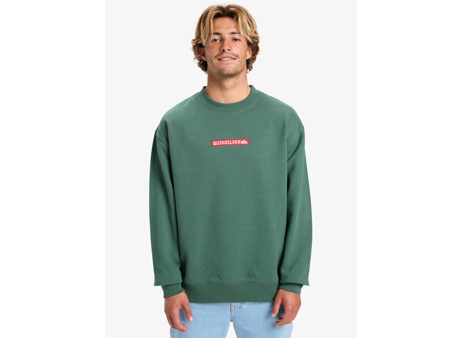 Quiksilver DNA Crew Fleece Top Trekking Green
