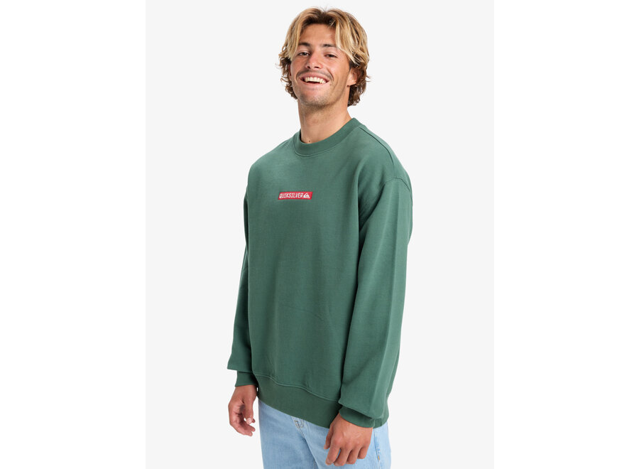 Quiksilver DNA Crew Fleece Top Trekking Green