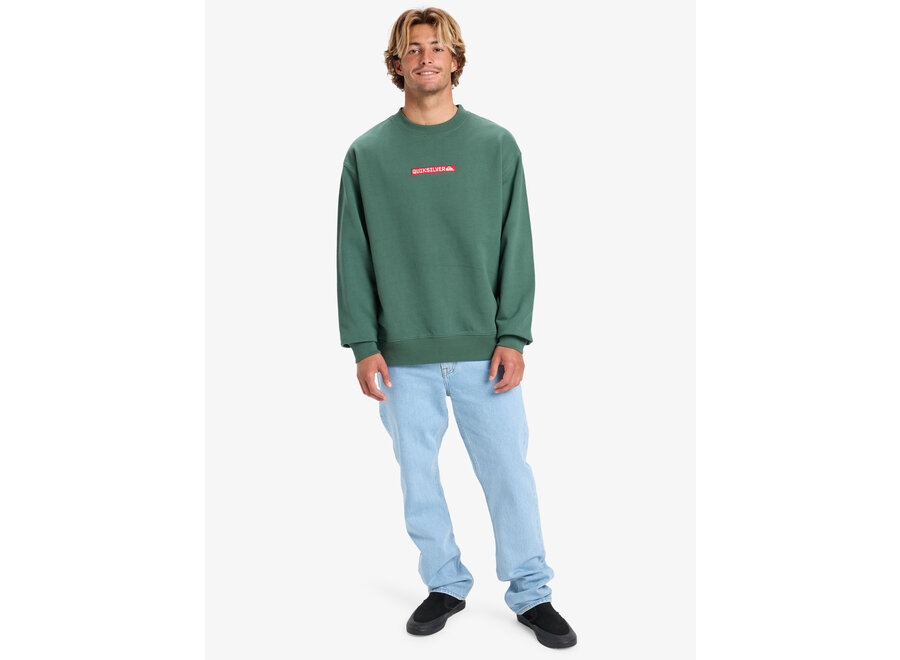 Quiksilver DNA Crew Fleece Top Trekking Green