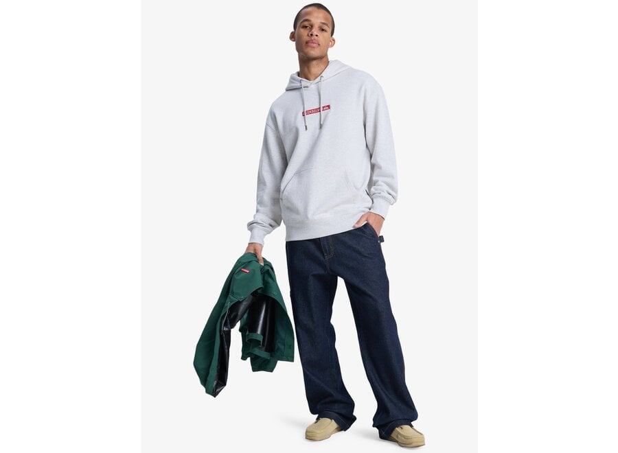 Quiksilver DNA Hoodie Fleece Top Light Grey Heather
