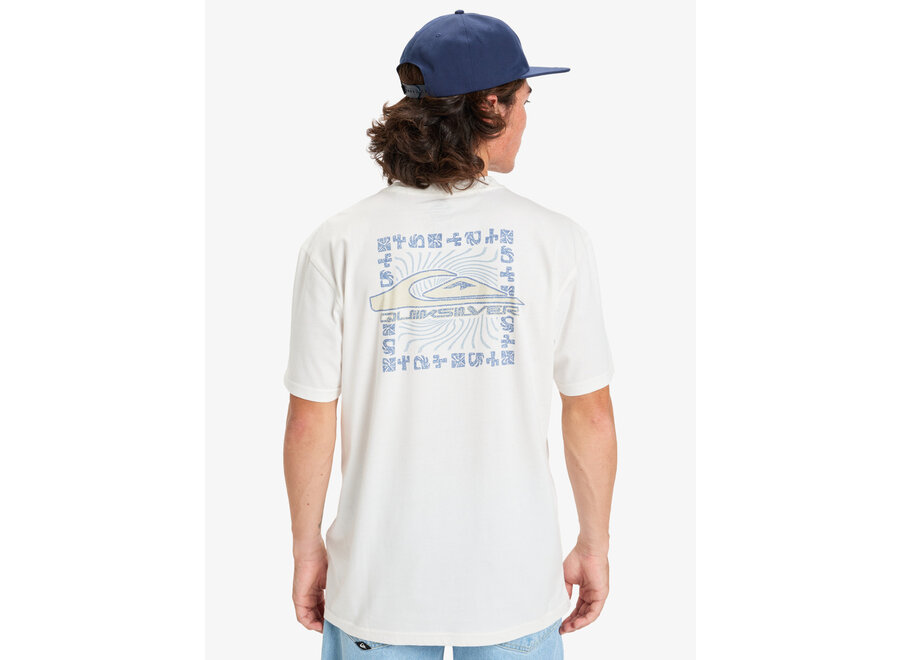 Quiksilver Evo Border Line T-shirt Snow White