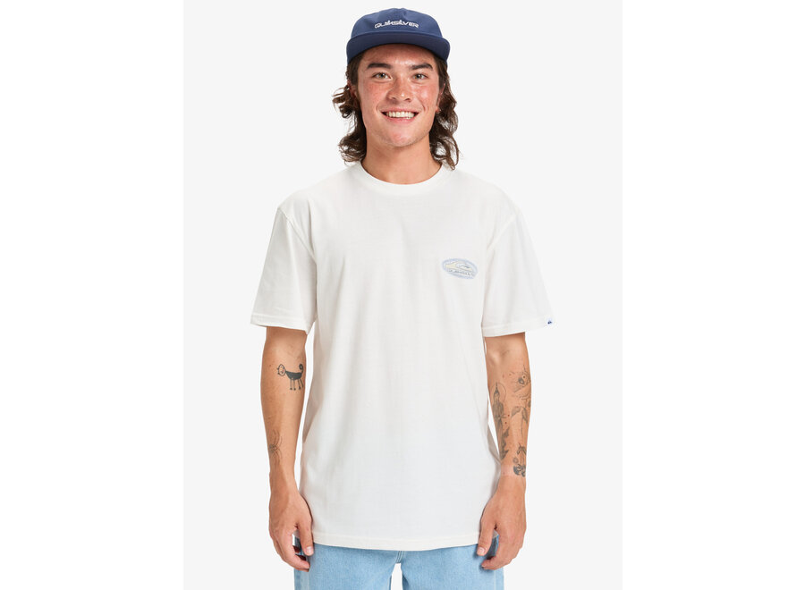 Quiksilver Evo Border Line T-shirt Snow White