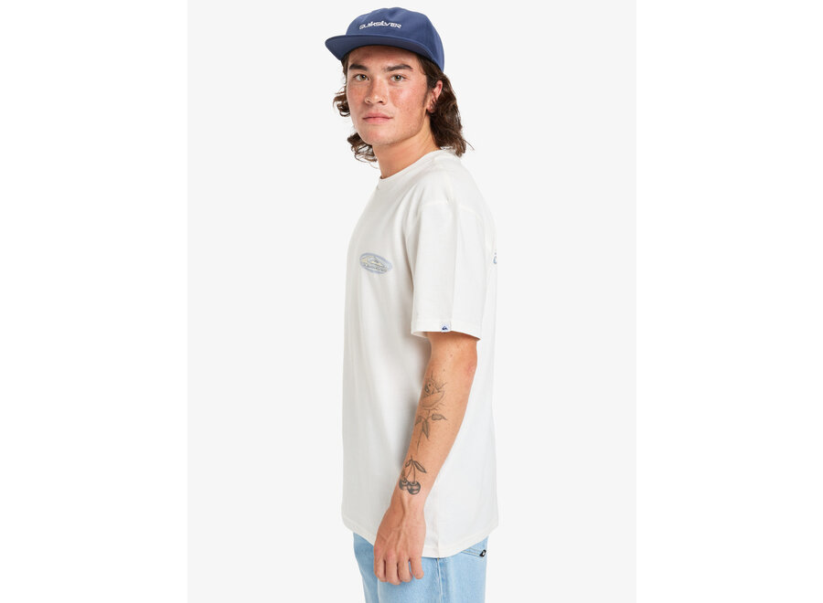 Quiksilver Evo Border Line T-shirt Snow White