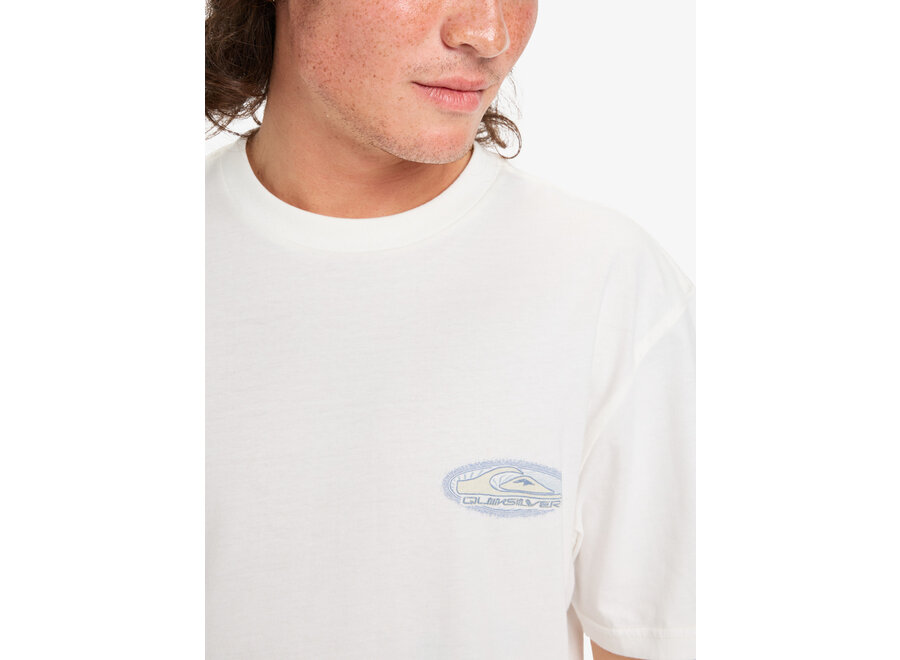 Quiksilver Evo Border Line T-shirt Snow White
