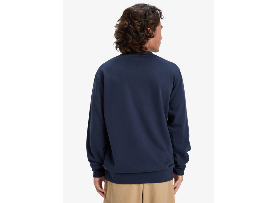 Quiksilver Graphic Crew Fleece Top Dark Navy