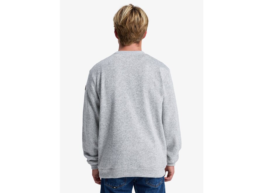 Quiksilver Keller Crew Fleece Top Light Grey Heather