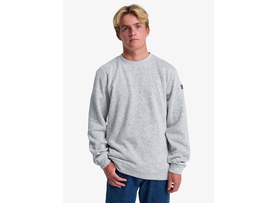 Quiksilver Keller Crew Fleece Top Light Grey Heather