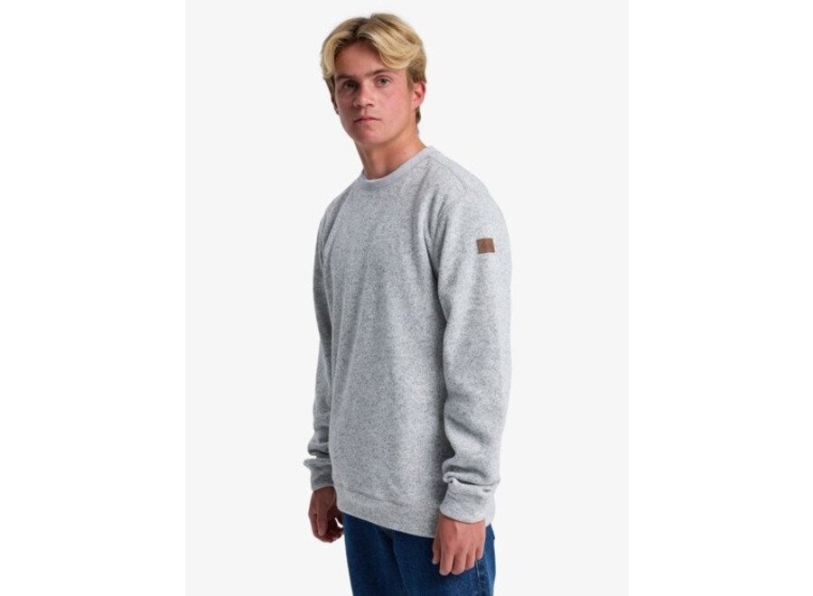 Quiksilver Keller Crew Fleece Top Light Grey Heather
