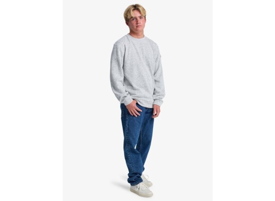 Quiksilver Keller Crew Fleece Top Light Grey Heather