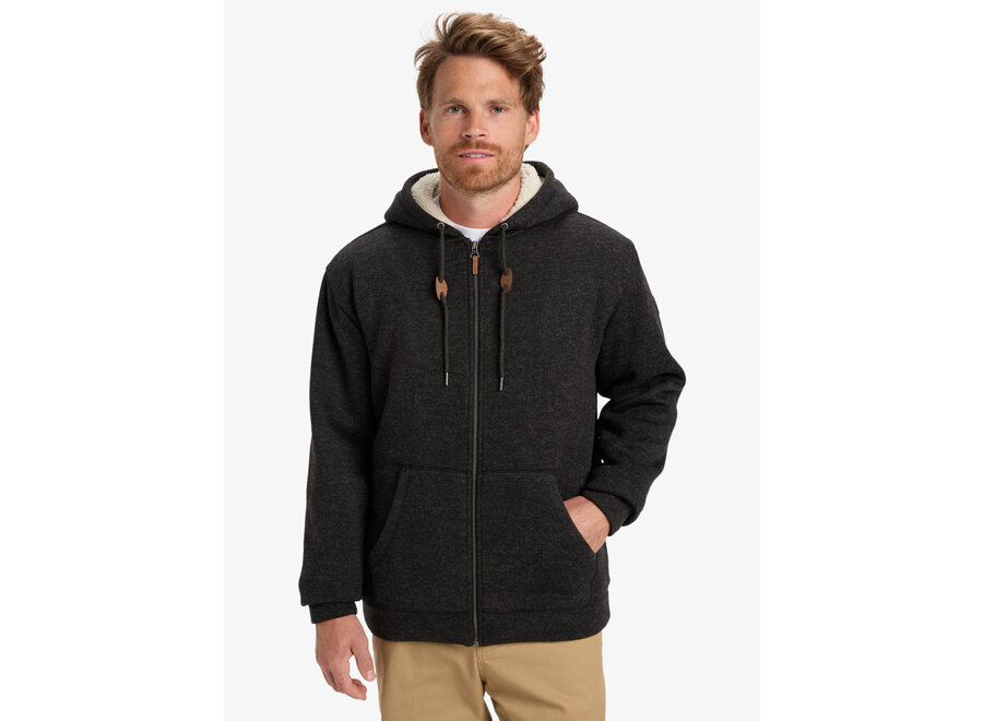 Keller Sherpa Fleece Top Black Heather