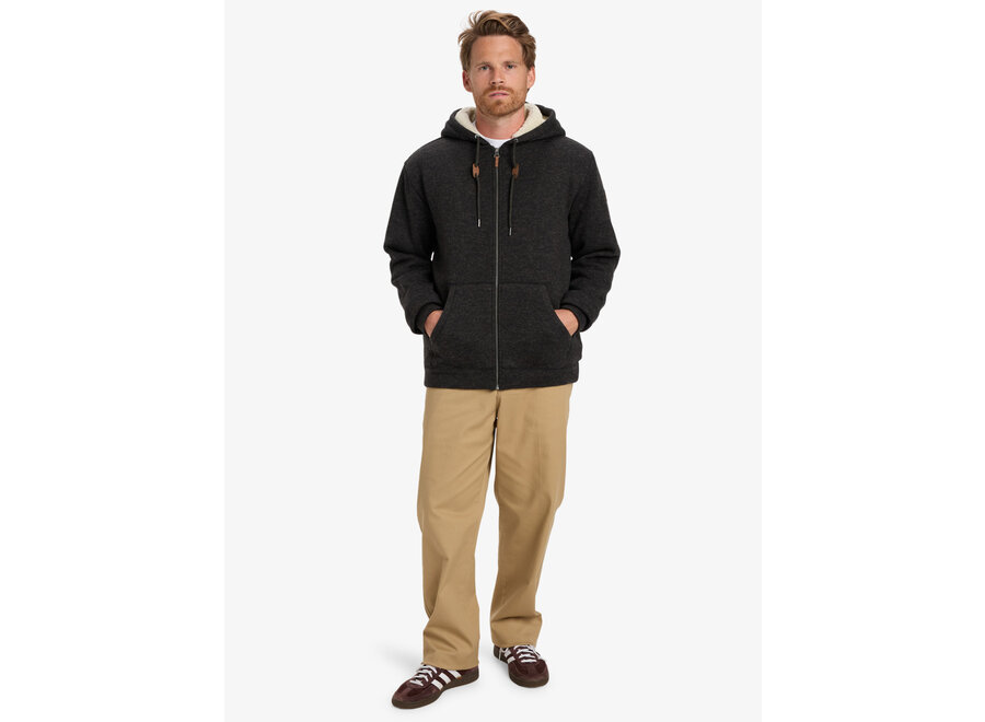 Quiksilver Keller Sherpa Fleece Top Black Heather