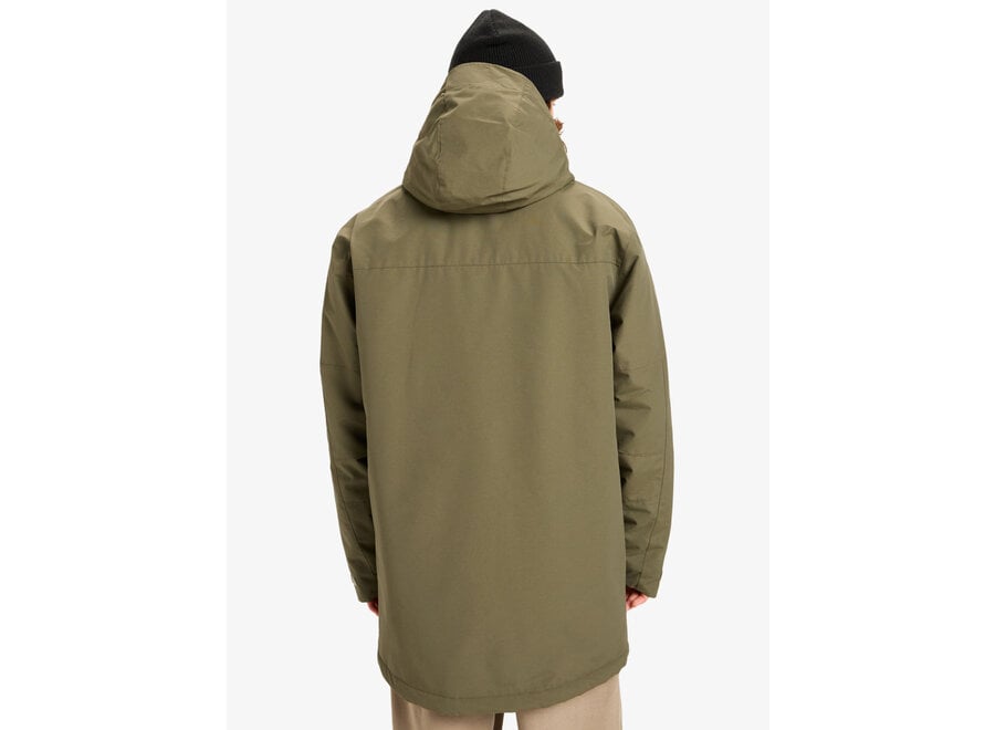 Quiksilver Over Parka Jacket Grape Leaf