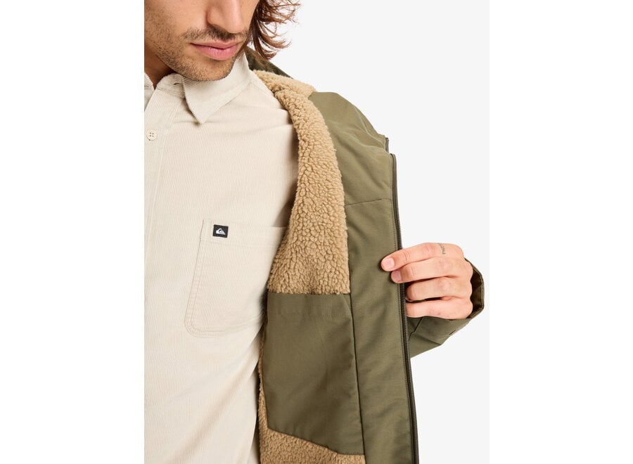 Quiksilver Over Parka Jacket Grape Leaf