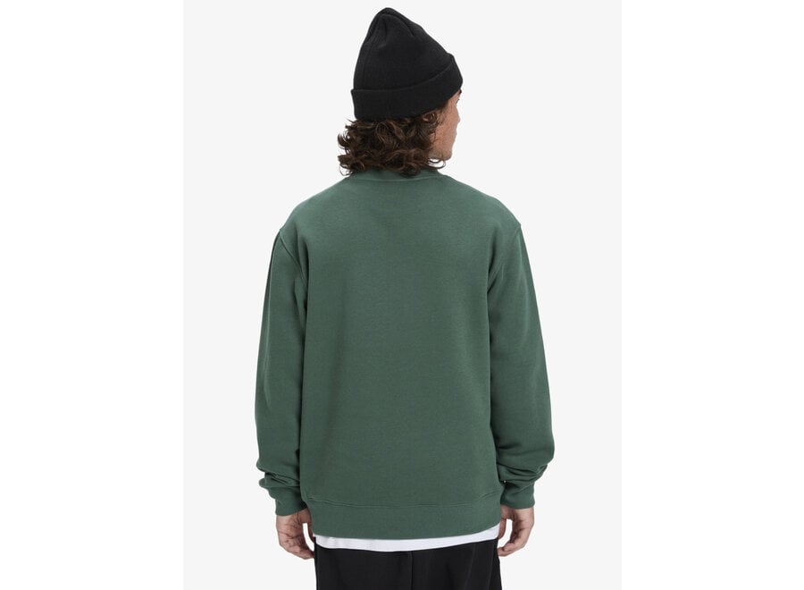 Quiksilver Salt Water Crew Fleece Top Trekking Green