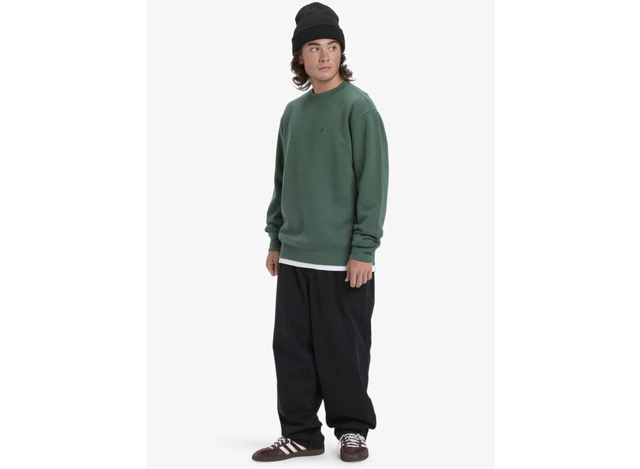 Quiksilver Salt Water Crew Fleece Top Trekking Green
