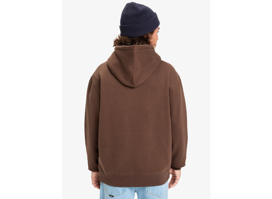 Quiksilver Salt Water Hood Fleece Top Chocolate Brown