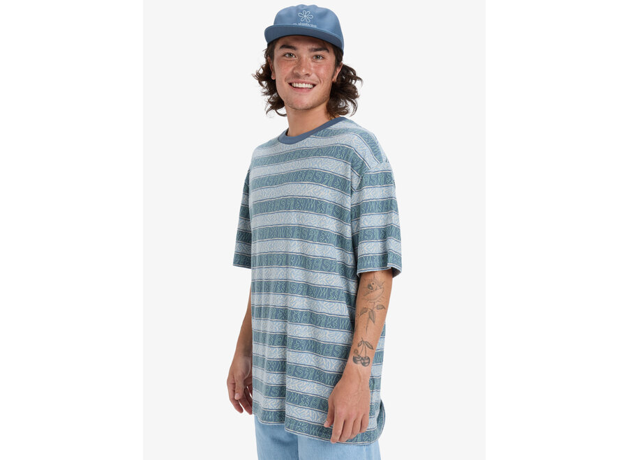Quiksilver Sassiss Jacquard Knit Top Ashley Blue Sassi