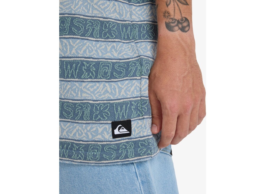 Quiksilver Sassiss Jacquard Knit Top Ashley Blue Sassi