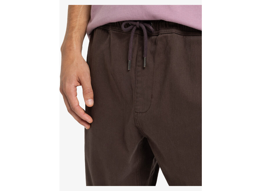Quiksilver Taxer Regular Twill Non-Denim Pants Chocolate Brown