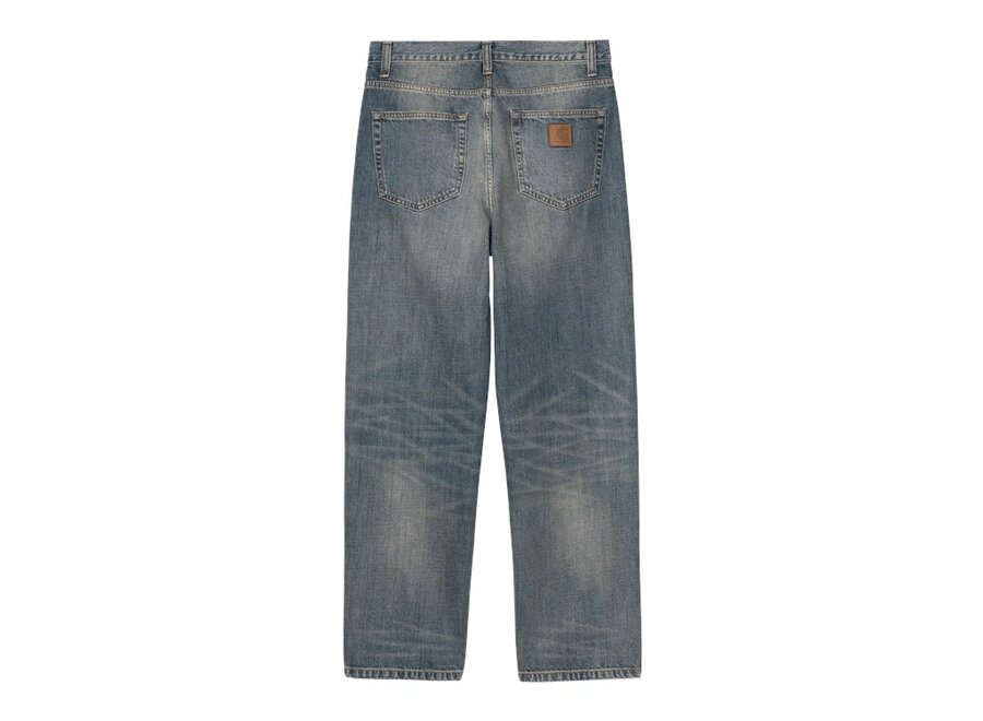 Carhartt WIP Aaron Pant Blue Worn Used Wash