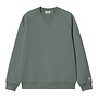 Carhartt WIP Chase Sweat Velvet Green / Gold