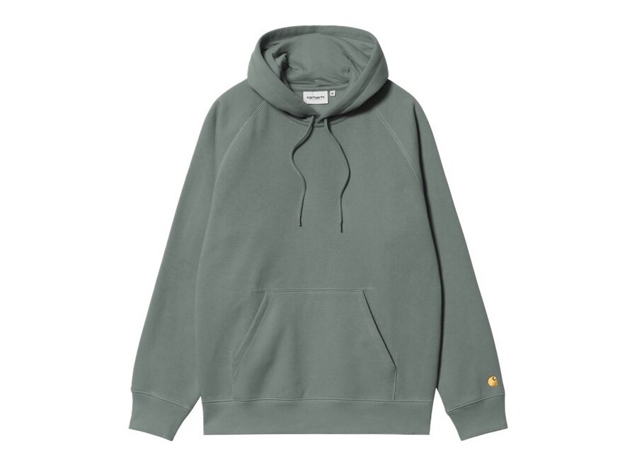 Hooded Chase Sweat Velvet Green / Gold