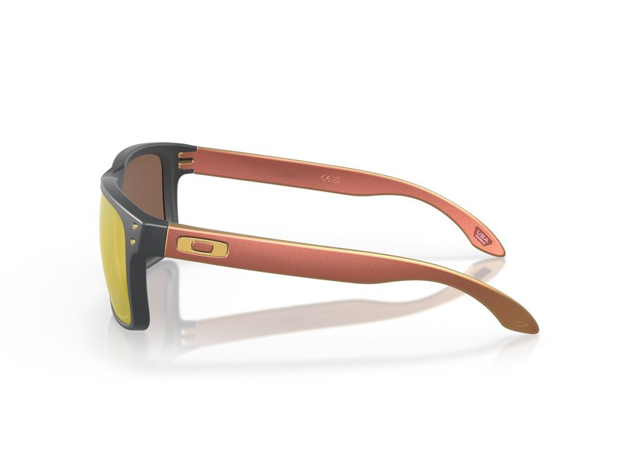Oakley Holbrook Matte Carbon Prizm 24K Polarized