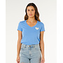 Rip Curl Rc Heart V Neck T-shirt Cornflower Blue
