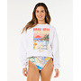 Rip Curl Hayley O O/S Drop Shoulder Crew Optical White