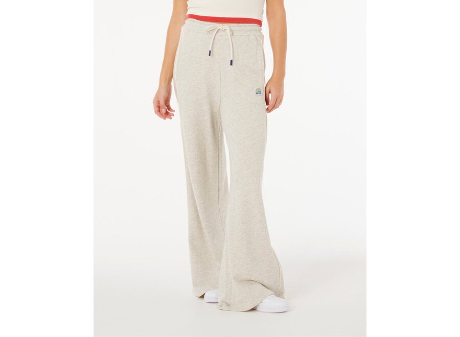 Rip Curl Surf Side Spliced Wide Leg Pant Grey Marle