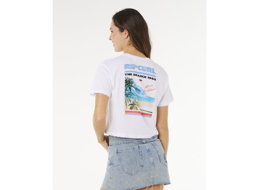 Rip Curl Hayley O Crop T-shirt Optical White