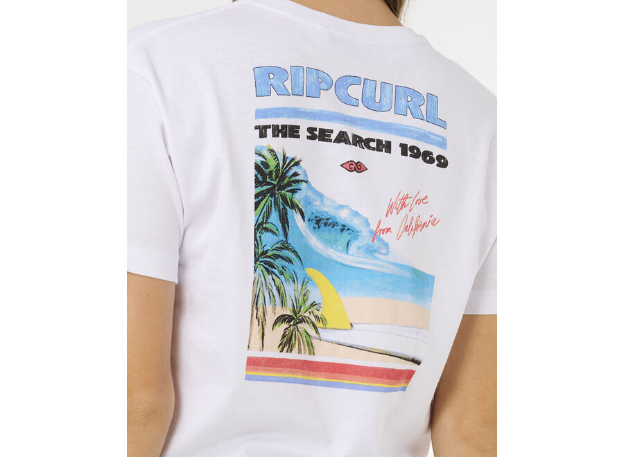 Rip Curl Hayley O Crop T-shirt Optical White