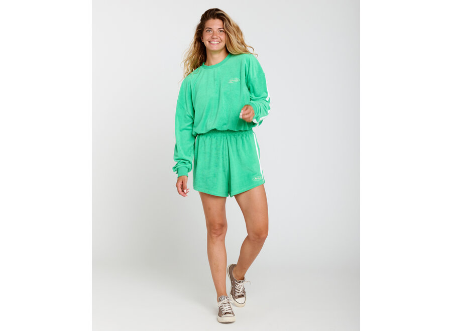 Rip Curl High Tide Terry Crew Green
