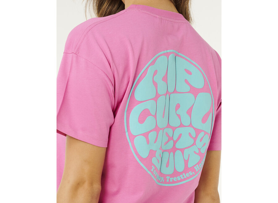 Rip Curl Icons Of Surf Relaxed T-shirt Super Pink
