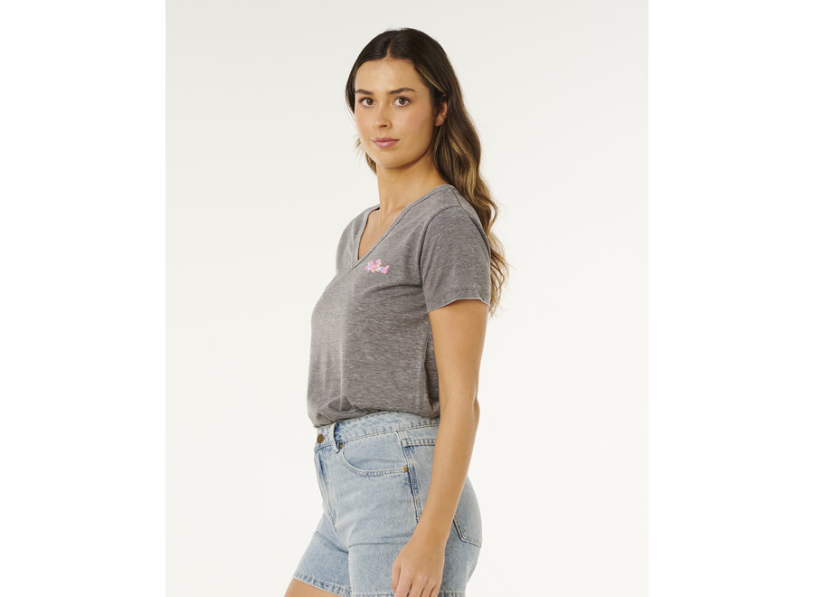 Rip Curl Layday Standard T-shirt Washed Black